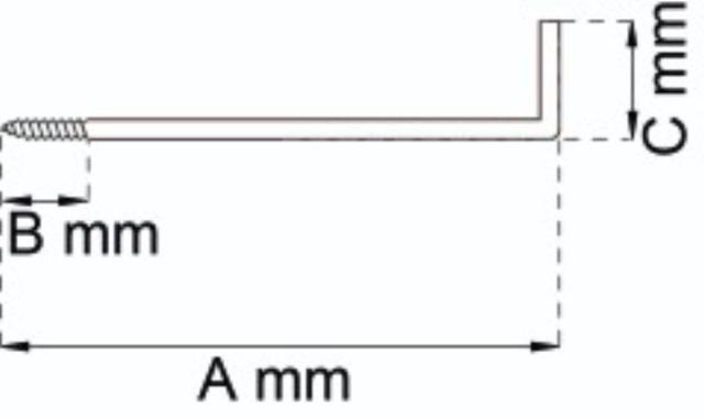 SKRUEKROG VINKEL 3,0X30MM GALV LP