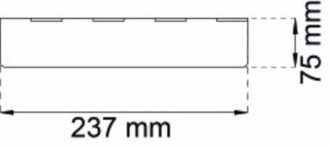 BAGKLAP 280 X 87MM FORNIKLET 