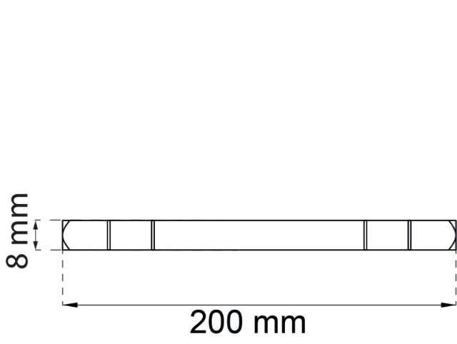 DØRGREBSPIND BRUDSPOR 200MM GULKROM