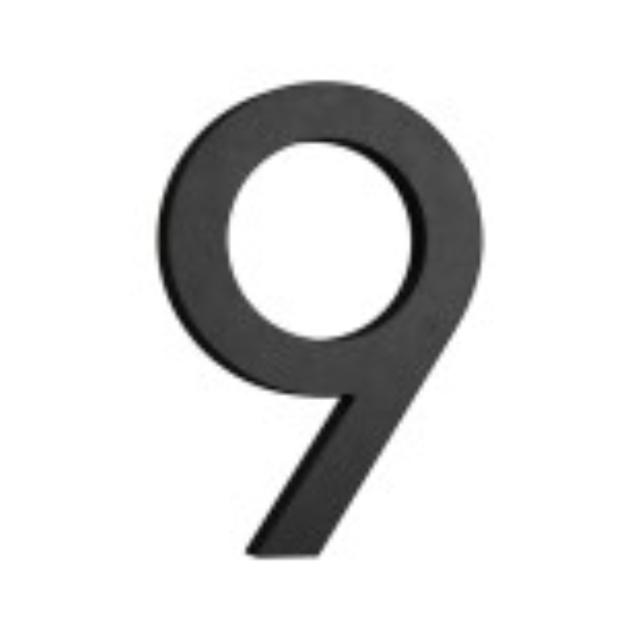 HUSNUMMER MODERN SMALL SORT 9 