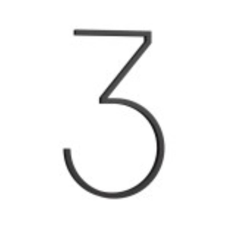 HUSNUMMER CONTEMPORARY L SORT 3 