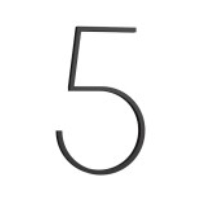 HUSNUMMER CONTEMPORARY L SORT 5 