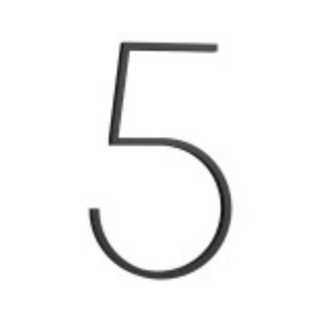 HUSNUMMER CONTEMPORARY L SORT 5 