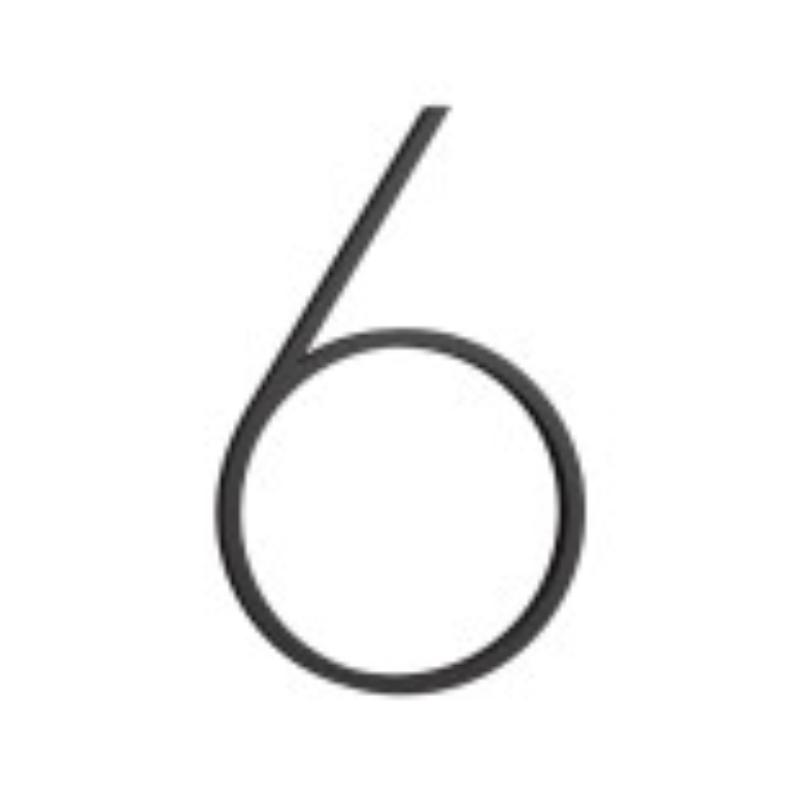 HUSNUMMER CONTEMPORARY L SORT 6 