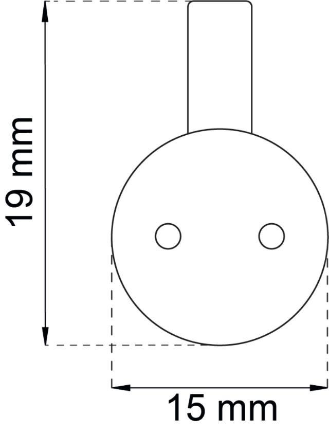 BETONKROG 15 X 19MM 6 STK. HVID 