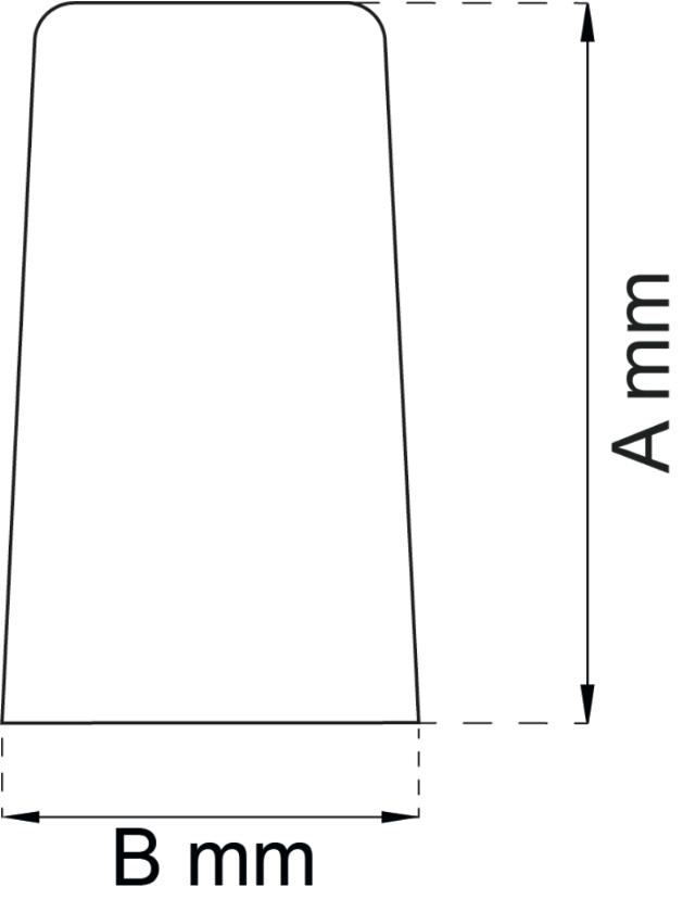 DØRSTOER 40MM GUMMI HVID 