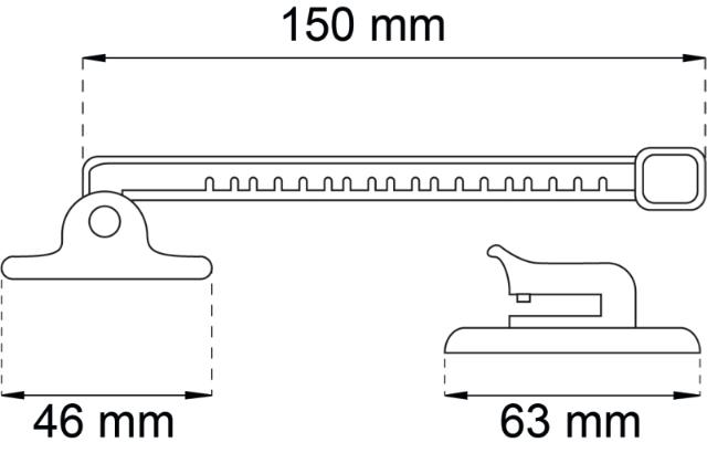 VINDUESHOLDER PLAST HV. UDADGÅENDE 