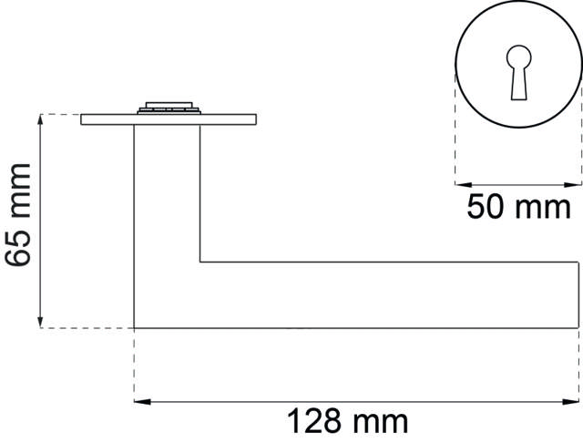DØRGREB PHOENIX INDVENDIG SORT