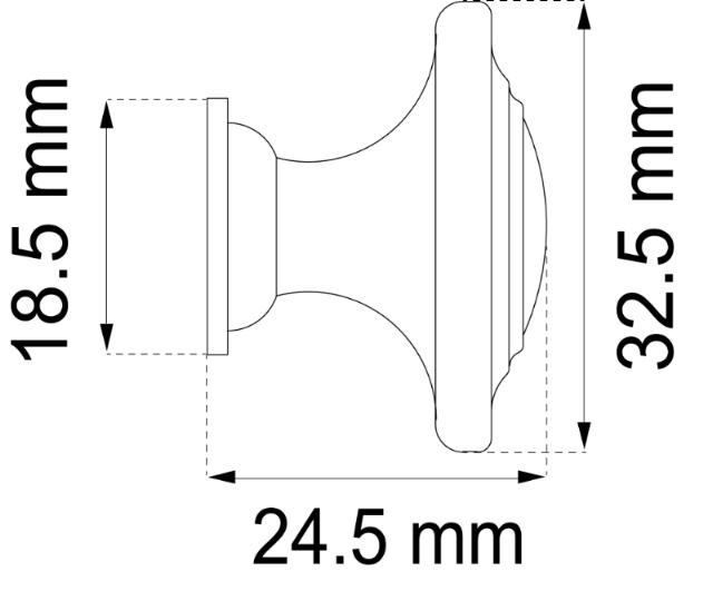 MØBELKNOP LEON 30 MM ANTIK