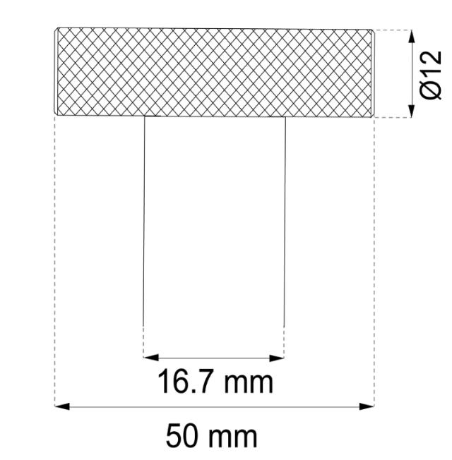 MØBELKNOP LIAM 50 MM SAND