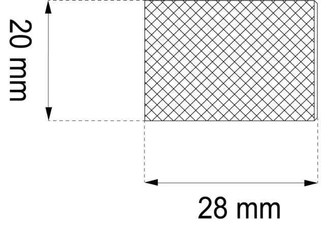 MØBELKNOP ELVIN 20MM SORT
