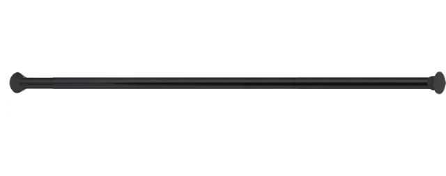 CURTAIN ROD 75-220 CM BLACK