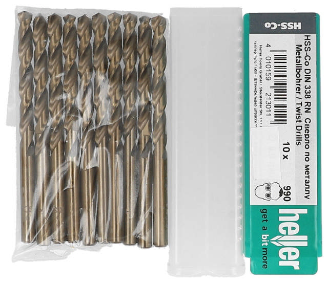 Heller metalbor cobolt hss 9.60 mm pk. a 10 stk