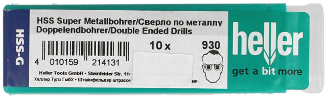 Heller pladebor HSS dobb. 3,0mm - popnitte, PK 10 stk