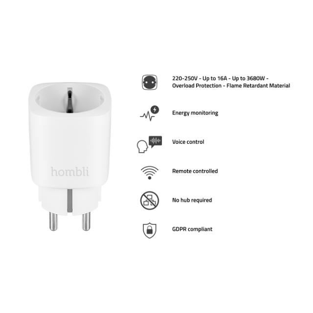 Hombli Smart Socket (EU), White