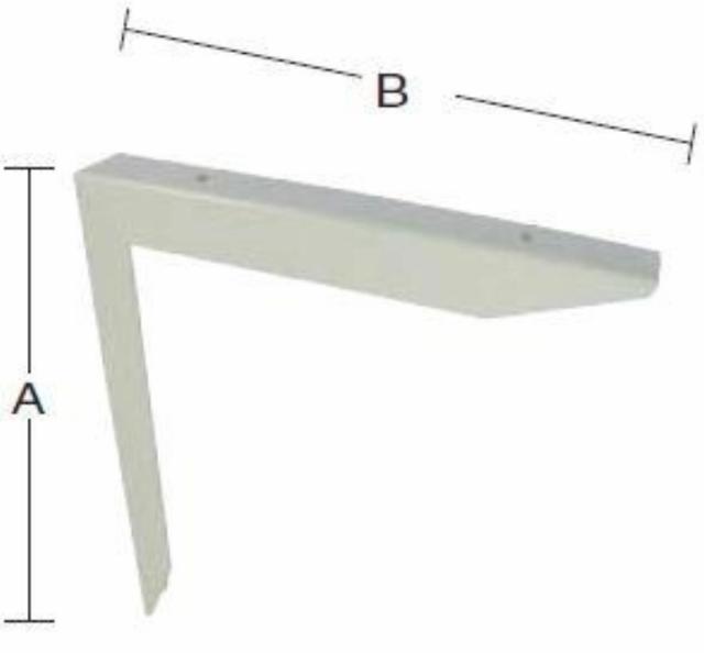 BORDBÆRING 300X550 MM Lakeret Hvid -