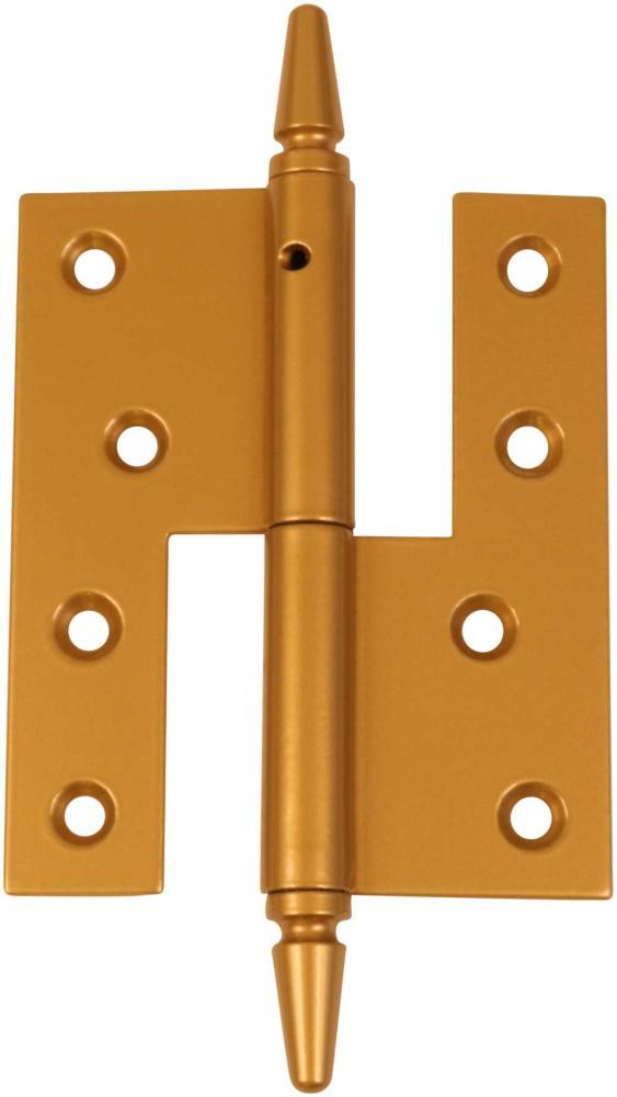 DOOR HINGE WITH/FIGURE KNOB Phosphate Yellow/Gold Right