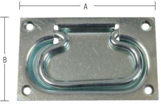 LEMMEHANK 110 MM Elforzinket Blå -