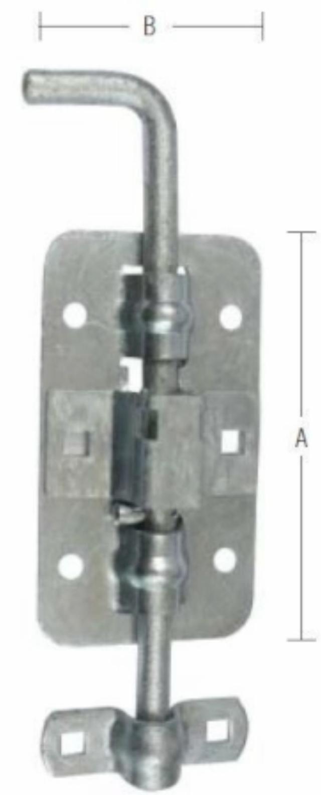 SKUDRIGLE AFLÅSELIG 260 MM Varmforzinket -