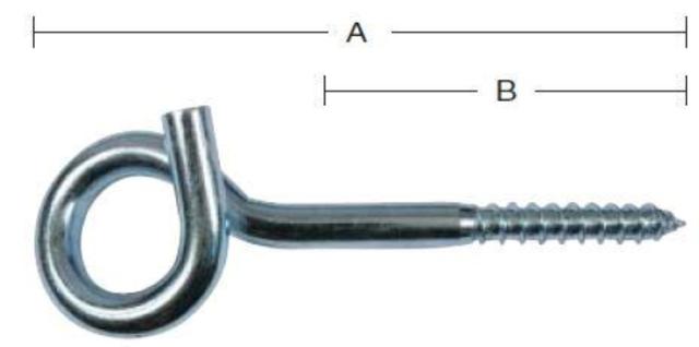 TØJSNORKROG 130 MM Elforzinket Blå -