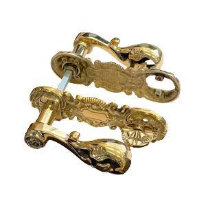 Dørgreb AC472 GCV Messing Poleret med lak CC 105mm