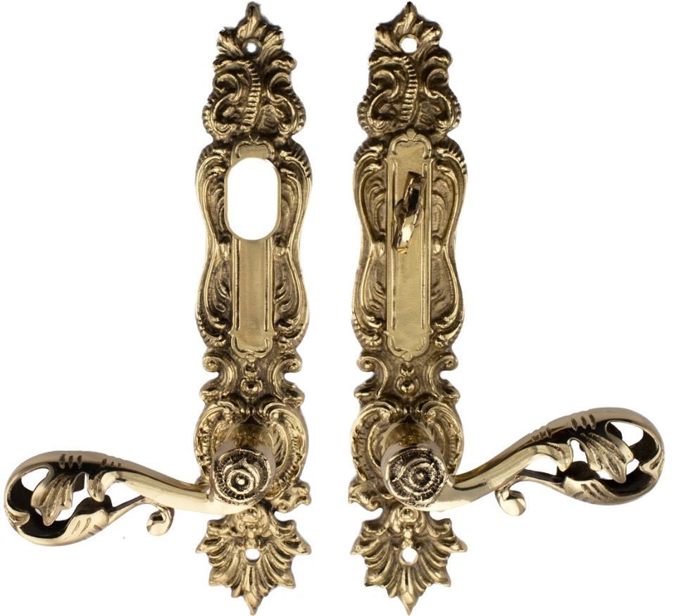 Dørgreb LC472 GCV Messing Poleret Uden lak CC 105mm