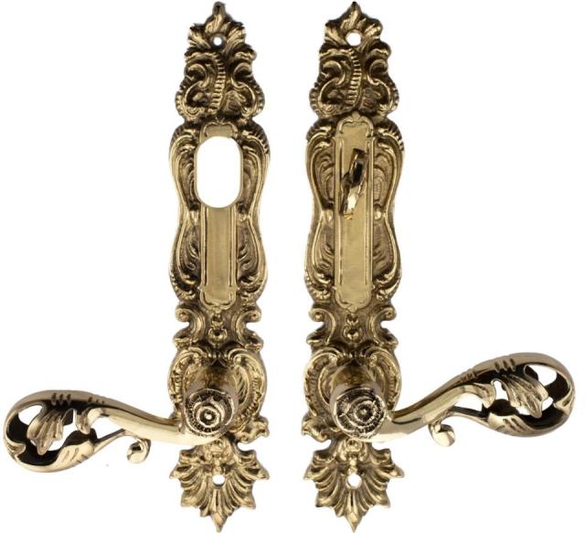 Dørgreb LC472 GCV Messing Poleret Uden lak CC 105mm