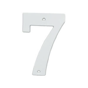 Husnummer 572 7 Hvid 140 mm