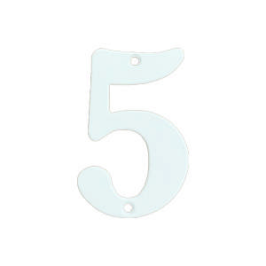 Husnummer 565 5 Hvid 78 mm