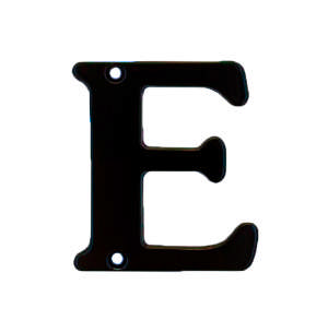 Bogstav 572 E Sort 78 mm