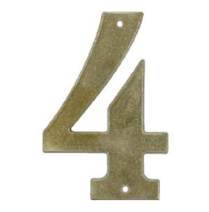 Husnummer 572 4 M 140 mm