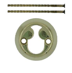 Cylinderring Rokoko Messing Poleret Uden lak 8 mm Ø50