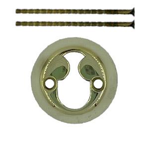 Cylinderring Rokoko Messing Poleret Uden lak 16mm Ø50