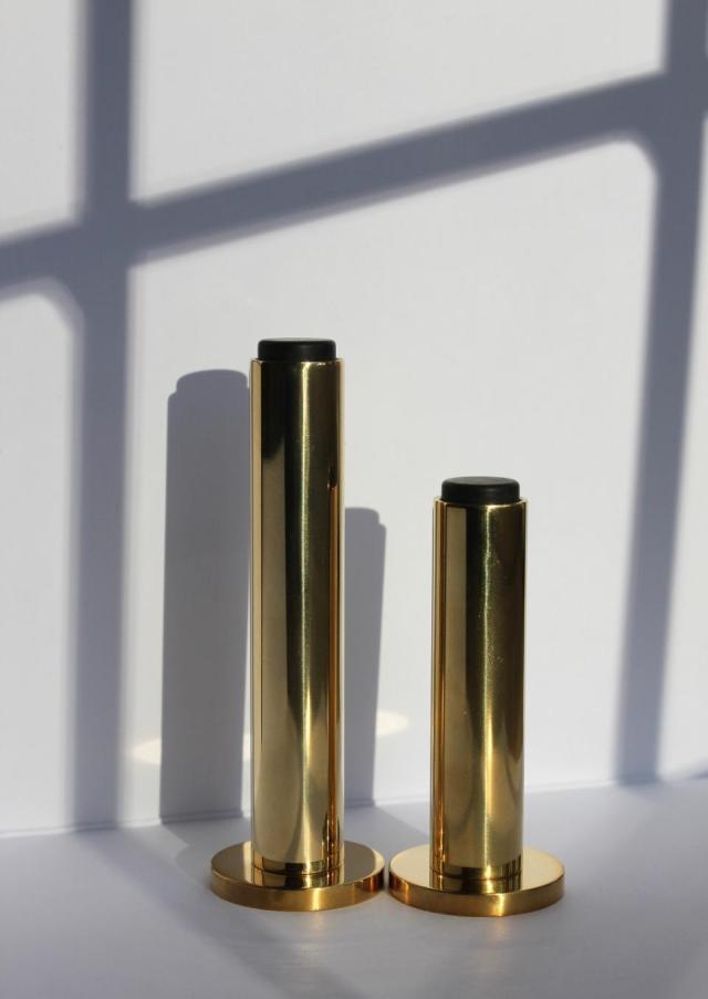 Dørstop Skodsborg Væg Messing Poleret Uden lak Ø16x93mm