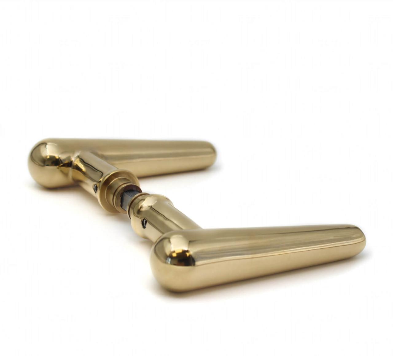 Dørgreb Torpedo Stor u/besætning Messing Poleret Uden lak