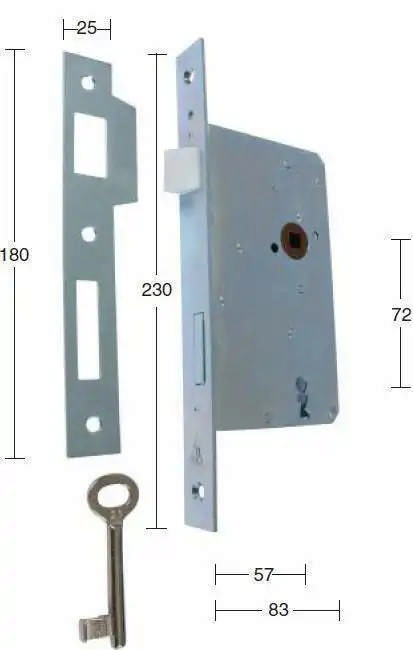 Danziger Lås Elforzinket Højre