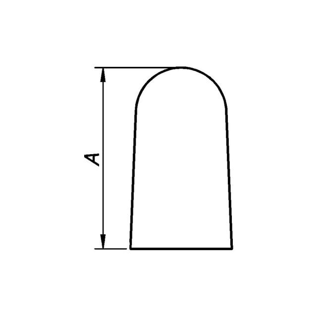 PN DØRSTOPPER 44MM HVID PLAST