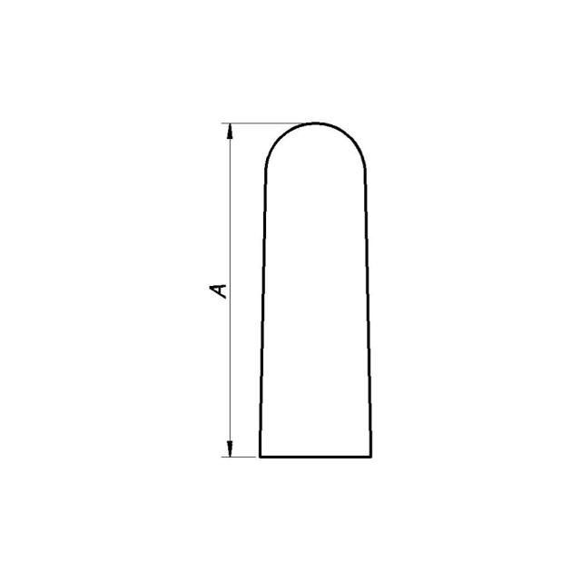 PN DØRSTOPPER 73MM HVID PLAST