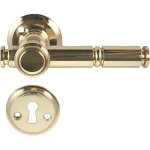 Dørgreb 1190 (1680+1681) Skovshoved Messing Poleret med lak 16mm