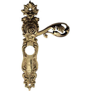 Dørgreb L472/R GCC Messing Poleret med lak CC 69mm