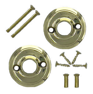 Rosetter 1680 Messing Poleret med lak CC30 Ø50 ø15