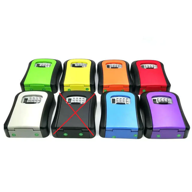 Nøgleboks med Rullekoder Orange