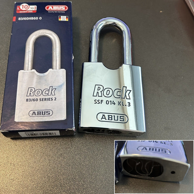 Abus hængelås 83/60 60mm til oval cylinder **RESTPARTI**