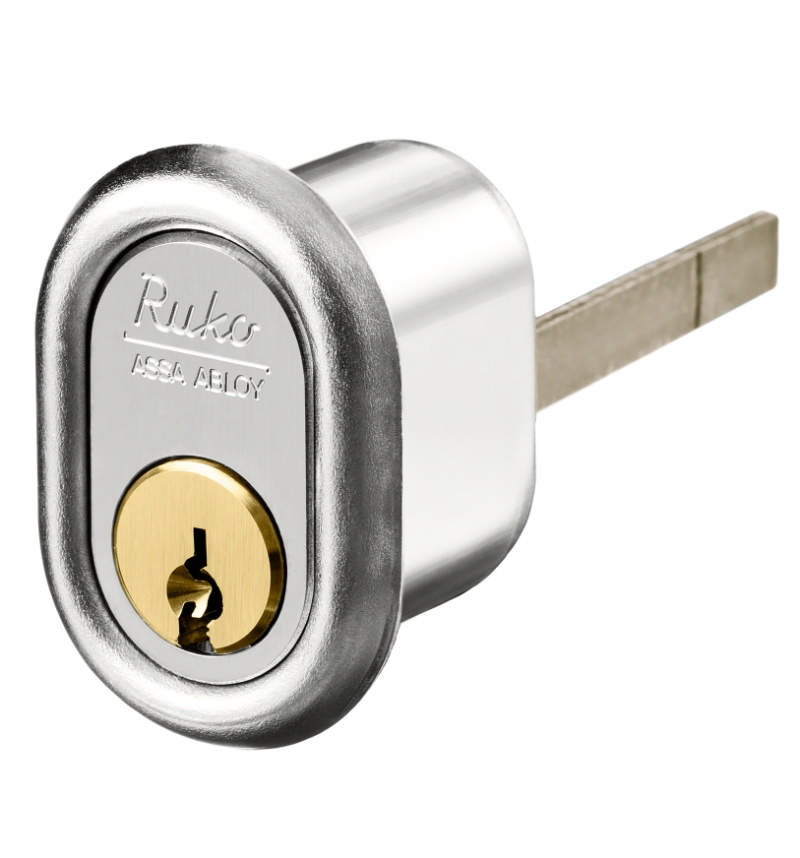Ruko Kasselås cylinder RB2601 m. tilbehør, Krom