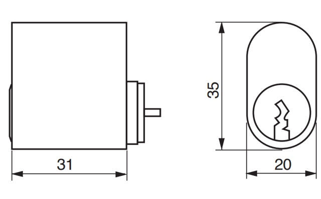 Ruko Cylinder 1660 Krom (129201)