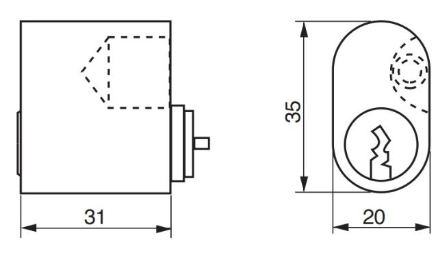 Ruko Cylinder RD1662 Rustfrit look u/tilbehør D1200