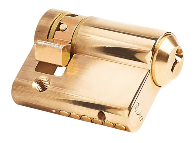 RB1600 Enkelt profilcylinder +5 mm Messing