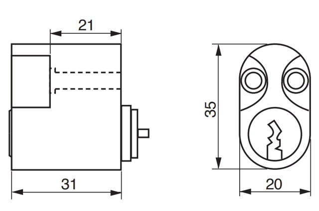 Ruko cylinder RG2603 P.kr