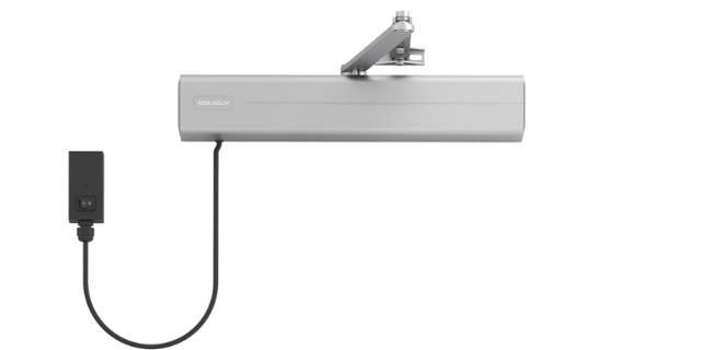 DC640 dørlukker m/arm L190 + boks sølv (2018)