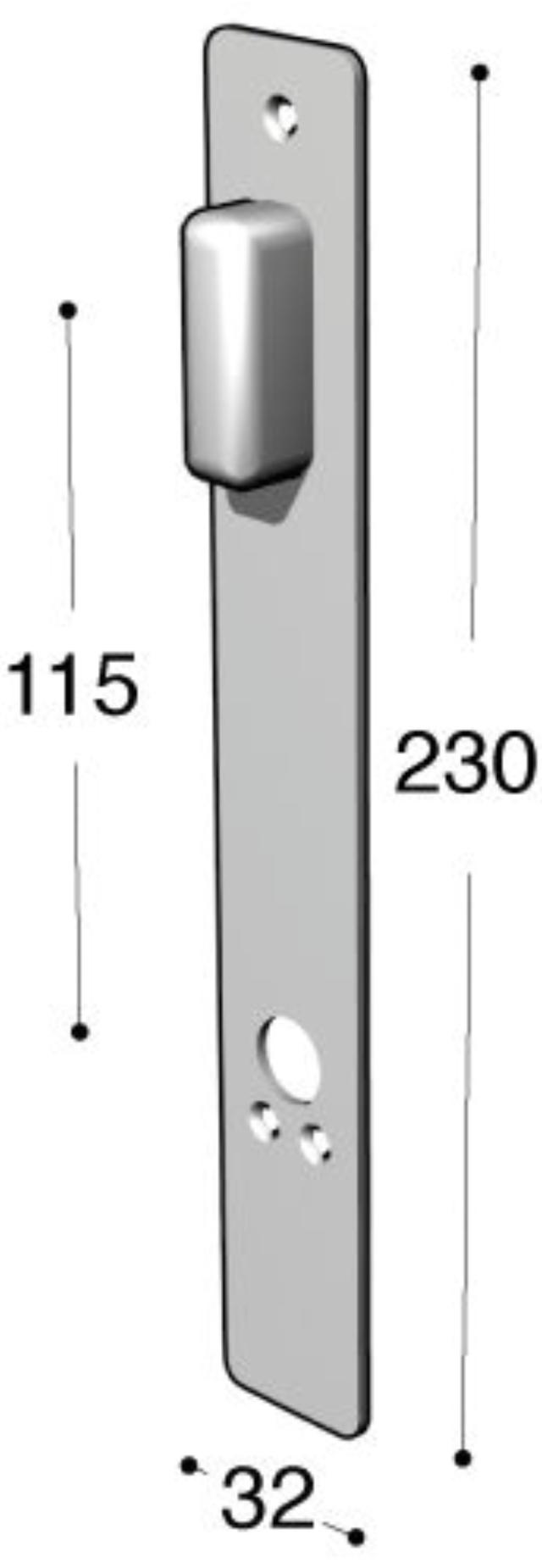 Ruko-Line Narrow profile long sign inside, door handle at the bottom turns